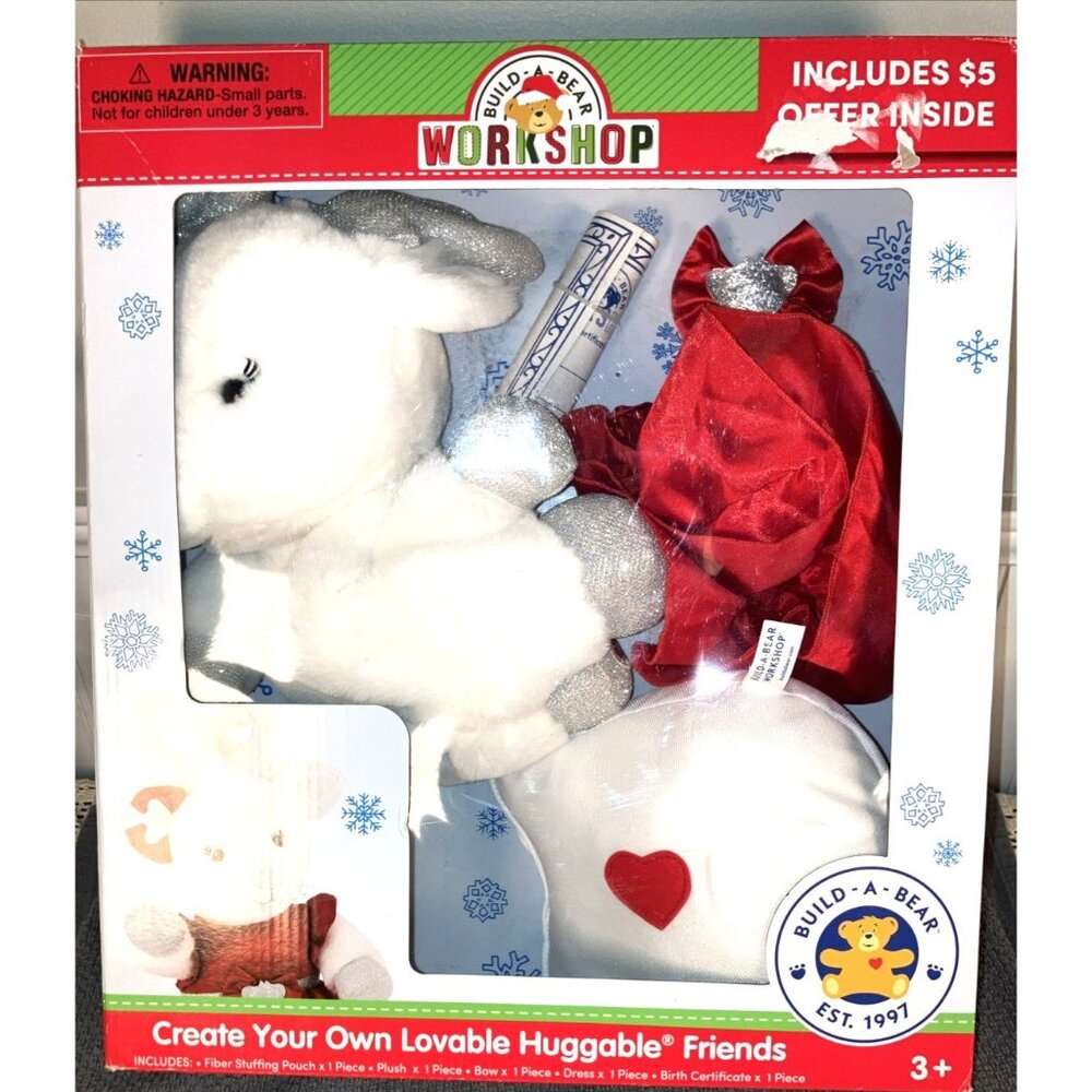 Build a Bear REINDEER Create Your Own Loveable Huggable Friends NEW